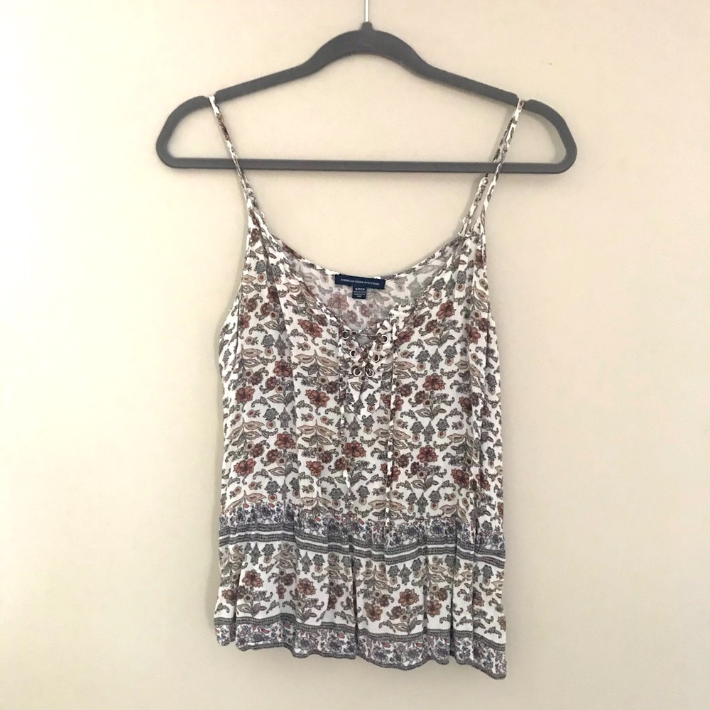 AE Outfitters Floral Tank Size Small